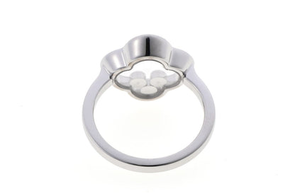 Chopard ショパール ハッピーダイヤモンド クローバー #9 リング 826956-1001 ホワイトゴールド 750WG 2410362