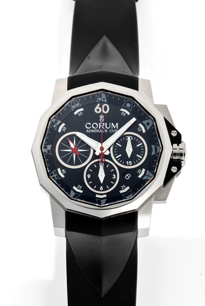 CORUM コルム アドミラルズカップ クロノグラフ オートマチック 01.0071 / 753.671.20 SS メンズ 時計 2410363