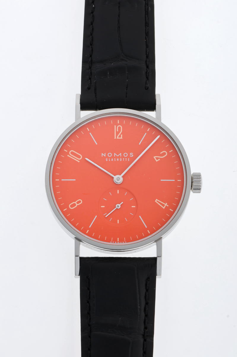 NOMOS ノモス カラータンジェント サンセット 手巻き 限定30本. TN1A1W2SS SS メンズ 時計 2410370