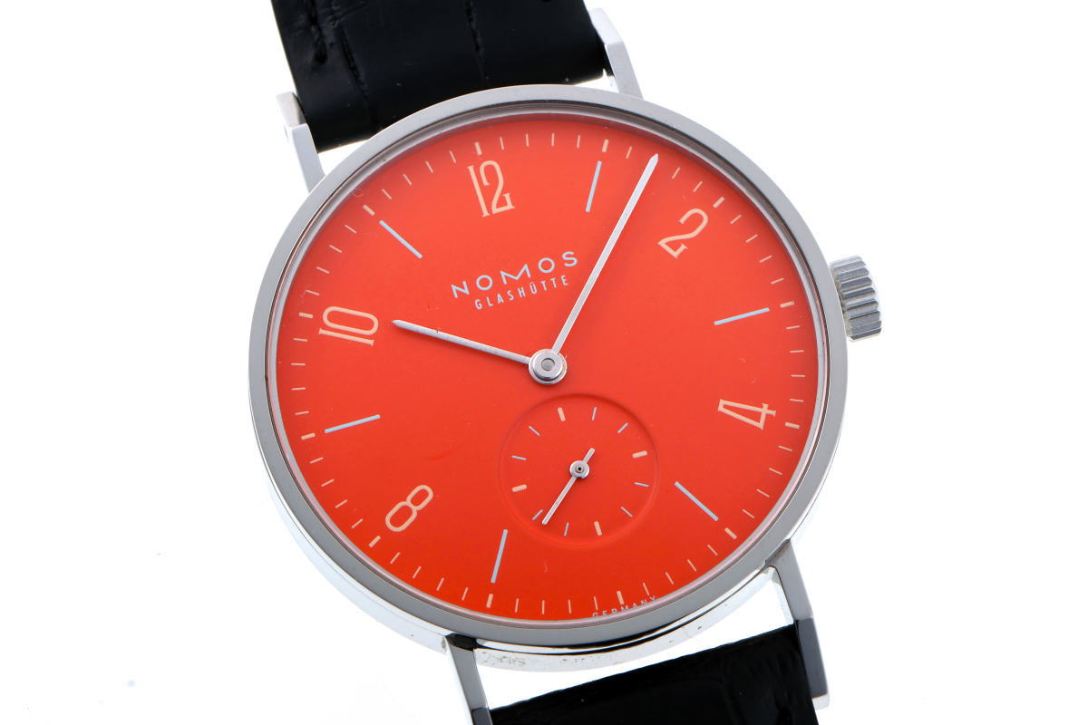 NOMOS ノモス カラータンジェント サンセット 手巻き 限定30本. TN1A1W2SS SS メンズ 時計 2410370
