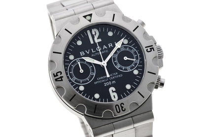 BVLGARI ブルガリ ディアゴノ スクーバ クロノグラフ オートマチック SCB38S SS メンズ 時計 2410385