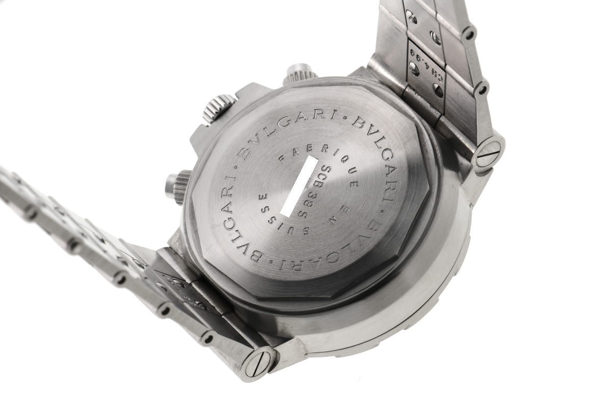BVLGARI ブルガリ ディアゴノ スクーバ クロノグラフ オートマチック SCB38S SS メンズ 時計 2410385