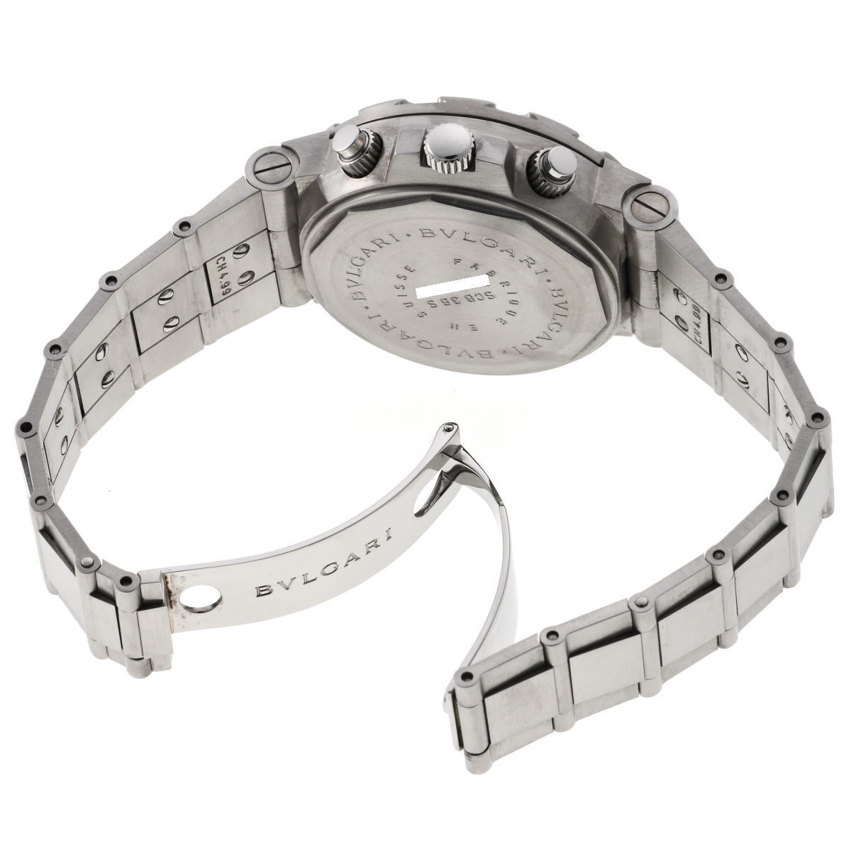 BVLGARI ブルガリ ディアゴノ スクーバ クロノグラフ オートマチック SCB38S SS メンズ 時計 2410385