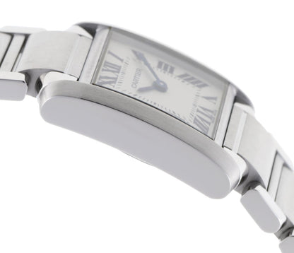 Cartier カルティエ タンクフランセーズ SM クォーツ W51008Q3 SS レディース 時計 2420069