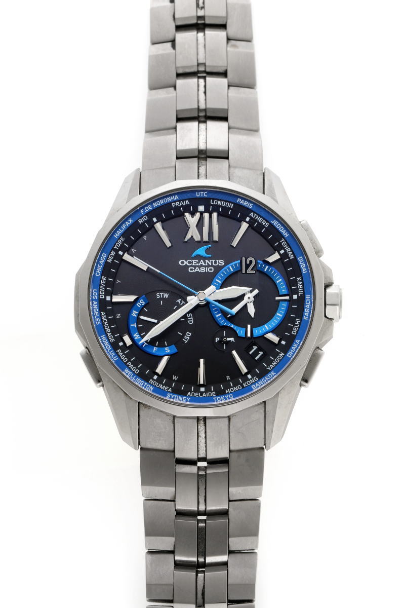 CASIO カシオ オシアナス マンタ タフソーラー OCW-S3400-1AJF ブラック文字盤 メンズ 時計 2420159