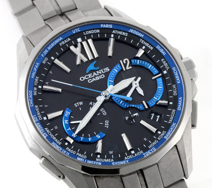 CASIO カシオ オシアナス マンタ タフソーラー OCW-S3400-1AJF ブラック文字盤 メンズ 時計 2420159