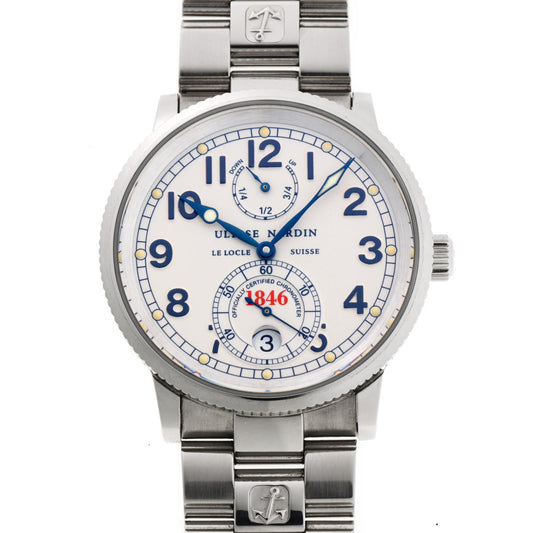 ULYSSE NARDIN ユリスナルダン マリーン クロノメーター オートマチック 263-22-7 SS メンズ 時計 2500158