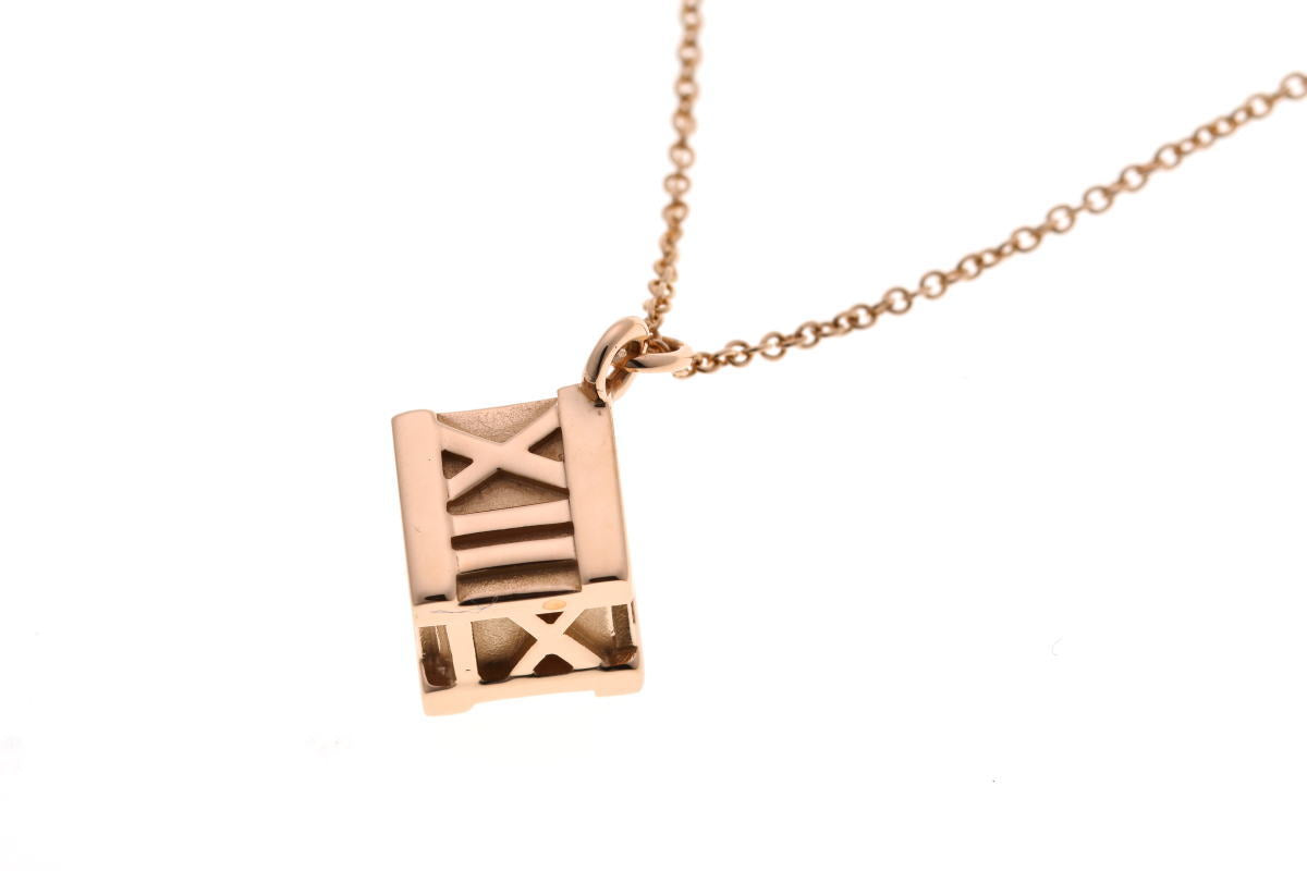 Tiffany & Co. ティファニー アトラス キューブ ネックレス - ピンクゴールド 750PG 2510005