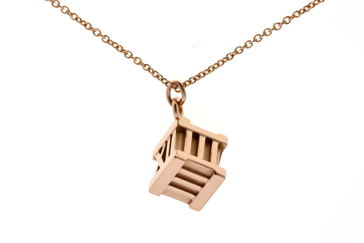 ティファニー アトラス キューブ Au750 ネックレス Tiffany & Co. ティファニー アトラス キューブ ネックレス