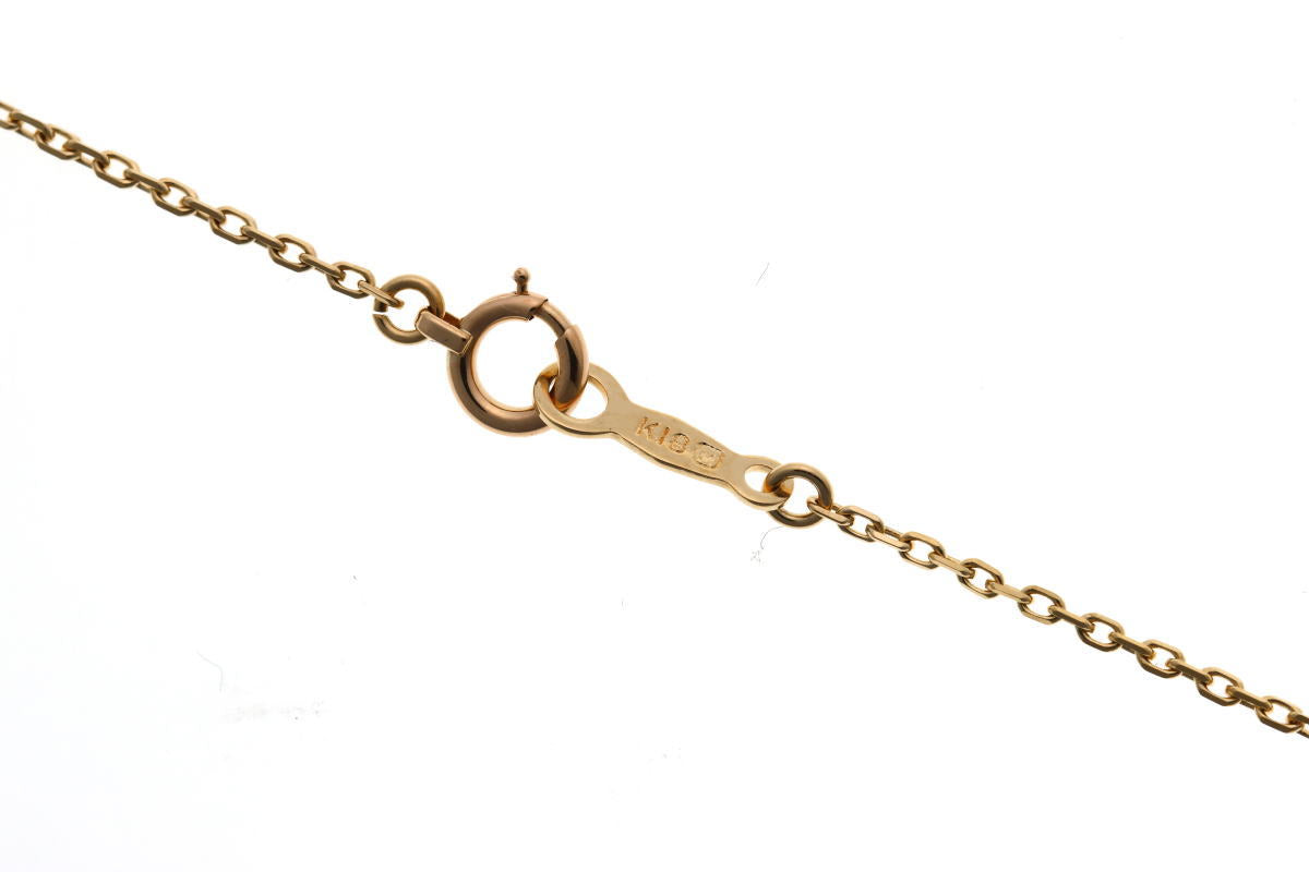 MIKIMOTO ミキモト フィッシュ ダイヤ ペンダント ネックレス - イエローゴールド 750YG 2510007