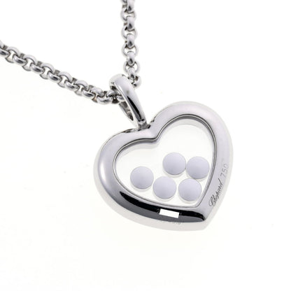Chopard ショパール ハッピーダイヤモンド ハート ネックレス 79/4516 ホワイトゴールド 750WG 2510011