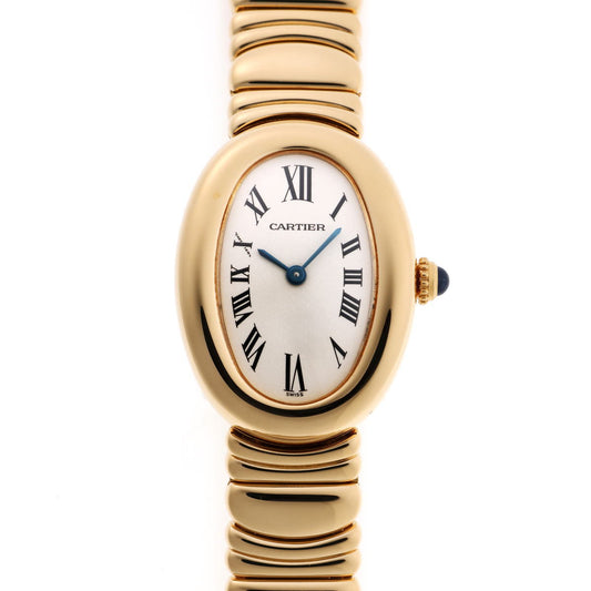 Cartier カルティエ ベニュワール ウォッチ SM クォーツ W15045D8 750YG レディース 時計 2510015