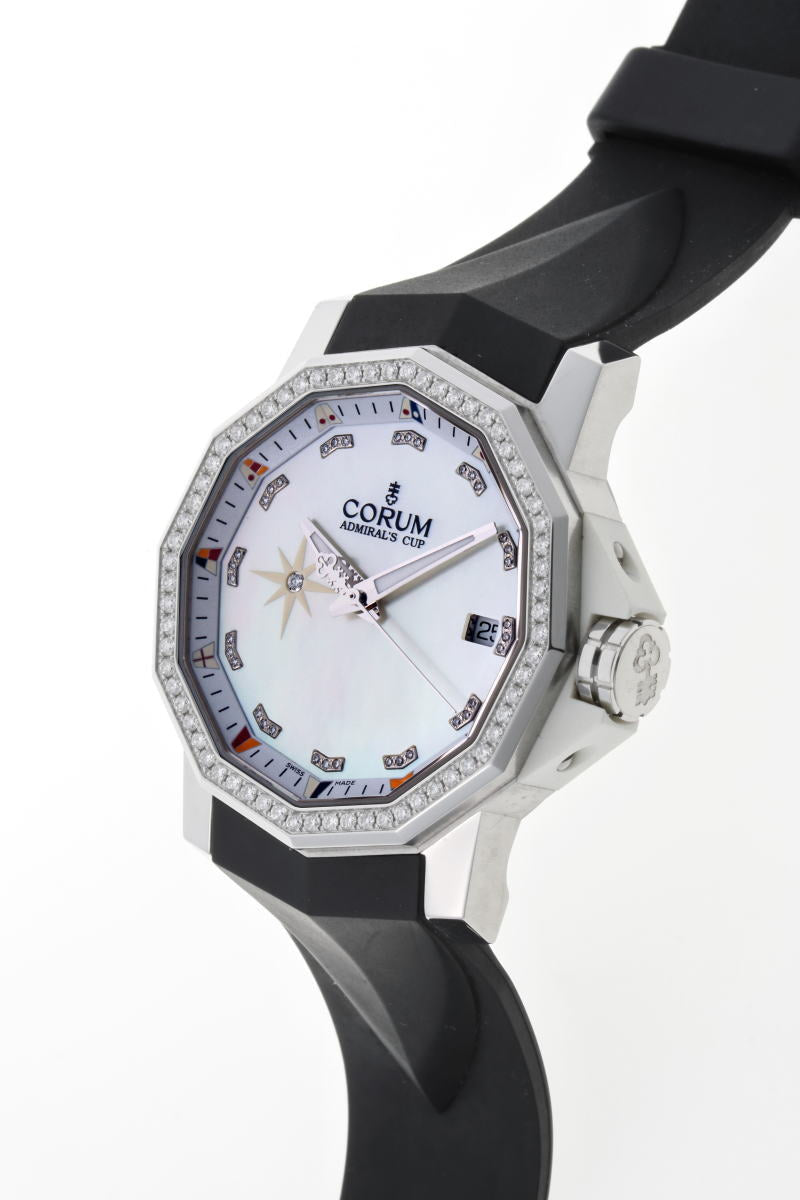 CORUM コルム アドミラルズカップ コンペティション 40 ダイヤ オートマチック 01.0025 082.961.47/F371 PN14 SS レディース 時計 2510016