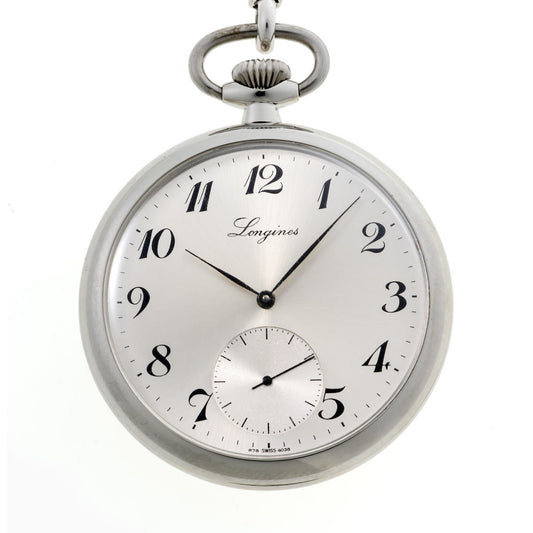 LONGINES ロンジン ポケットウォッチ スモールセコンド 手巻 Cal.L878.4 4038.5.878 SS ユニセックス 時計 2510026