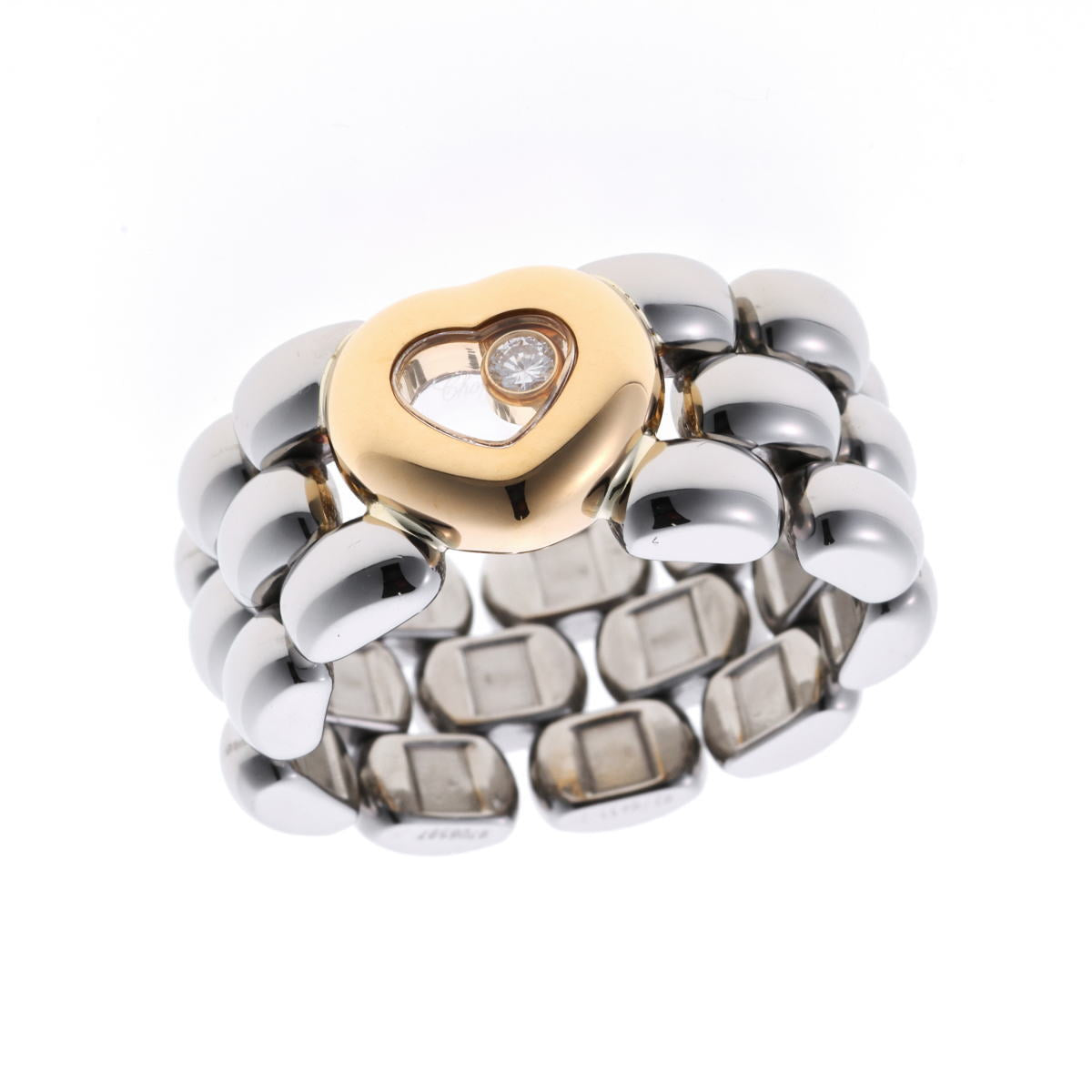 Chopard ショパール ハッピーダイヤモンド ハート #12.5 リング 82/8433-20 	イエローゴールド / ステンレス 750YG / SS 2510029