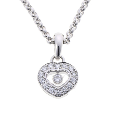 Chopard ショパール ハッピーダイヤモンド ハート ネックレス 791084 ホワイトゴールド 750WG 2510030