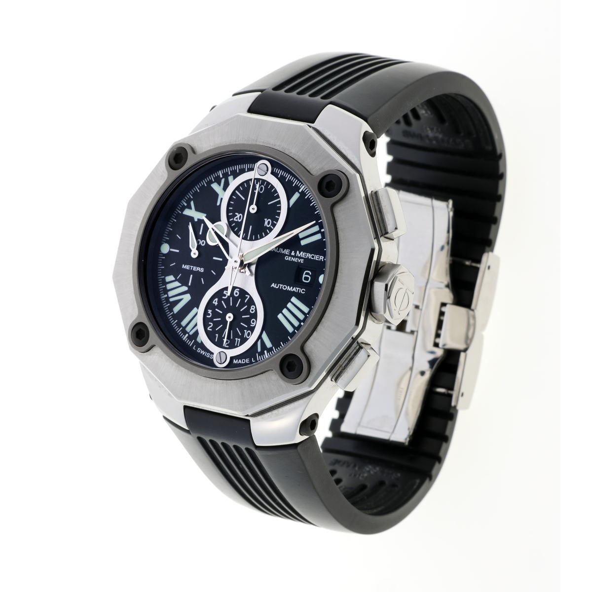 BAUME＆MERCIER ボーム＆メルシエ リビエラ クロノグラフ オートマチック M0A08755 SS メンズ 時計 2510031