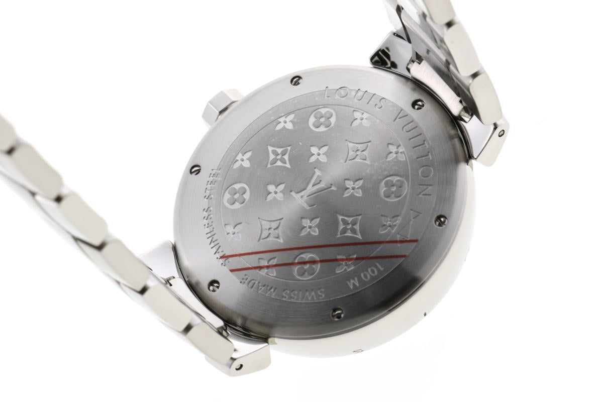 Louis Vuitton ルイヴィトン タンブール クォーツ Q1111 SS メンズ 時計 2510033