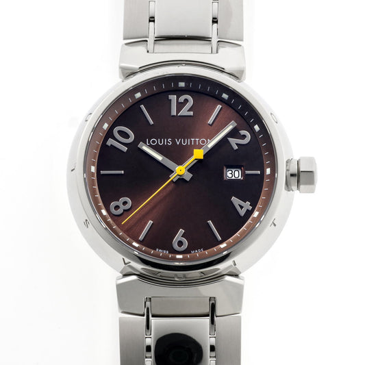 Louis Vuitton ルイヴィトン タンブール クォーツ Q1111 SS メンズ 時計 2510033