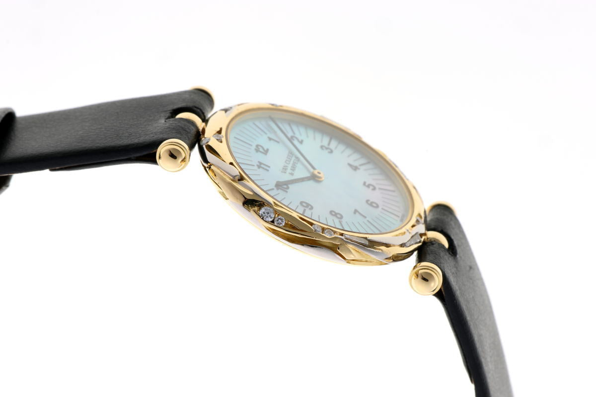 Van Cleef & Arpels  ヴァンクリーフ&アーペル ラウンドウォッチ ダイヤ 手巻 Cal.21 G1549V2 750YG/WG レディース 時計 2510034