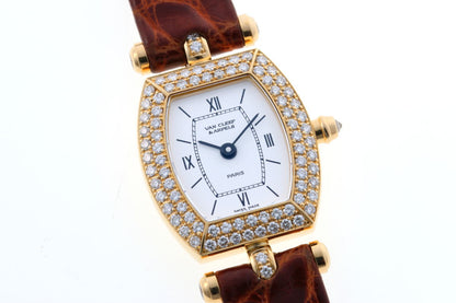 Van Cleef & Arpels ヴァンクリーフ&アーペル クラシック トノー ダイヤ クォーツ 122968B2 750YG レディース 時計 2510040