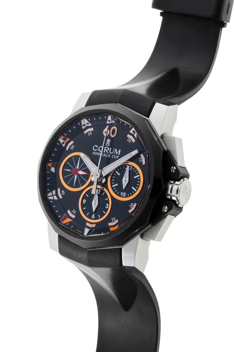 CORUM コルム アドミラルズカップ スプリットセコンド クロノグラフ オートマチック 01.0075 / A986/02937 SS / PVD メンズ 時計 2510045