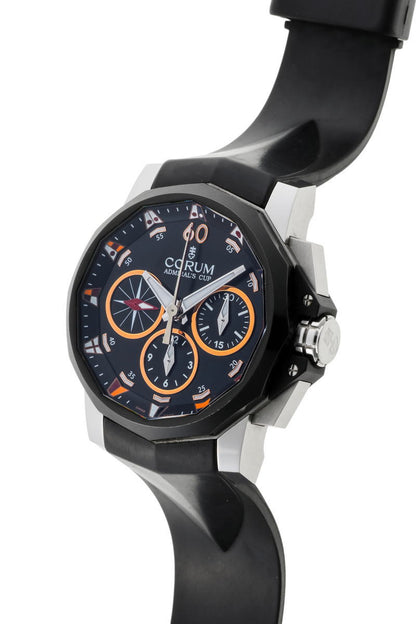 CORUM コルム アドミラルズカップ スプリットセコンド クロノグラフ オートマチック 01.0075 / A986/02937 SS / PVD メンズ 時計 2510045
