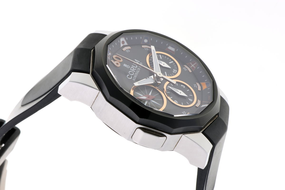CORUM コルム アドミラルズカップ スプリットセコンド クロノグラフ オートマチック 01.0075 / A986/02937 SS / PVD メンズ 時計 2510045