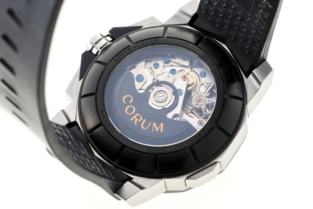 CORUM コルム アドミラルズカップ スプリットセコンド クロノグラフ オートマチック 01.0075 / A986/02937 SS / PVD メンズ 時計 2510045