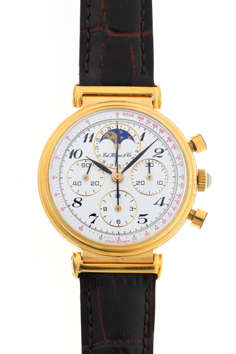 TAG HEUER  タグホイヤー エドワードホイヤー クロノグラフ 125th 手巻 Cal.1883 188.215 GP / SS メンズ 時計 2510051