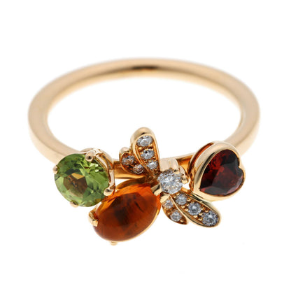 CHAUMET  ショーメ アトラップモア ハチ ダイヤ マルチカラー リング - イエローゴールド 750YG 2510052