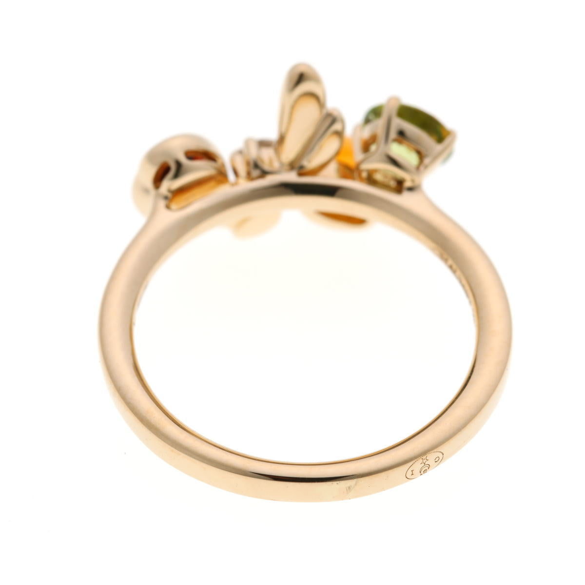 CHAUMET  ショーメ アトラップモア ハチ ダイヤ マルチカラー リング - イエローゴールド 750YG 2510052