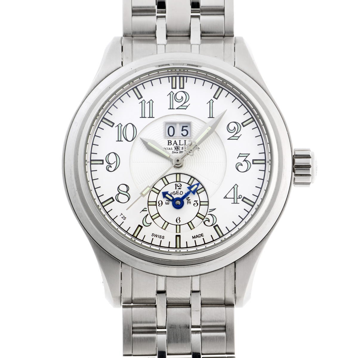 BALL ボールウォッチ トレインマスター デュアルタイム オートマチック GM1056D-SJ-WH SS メンズ 時計 2510063