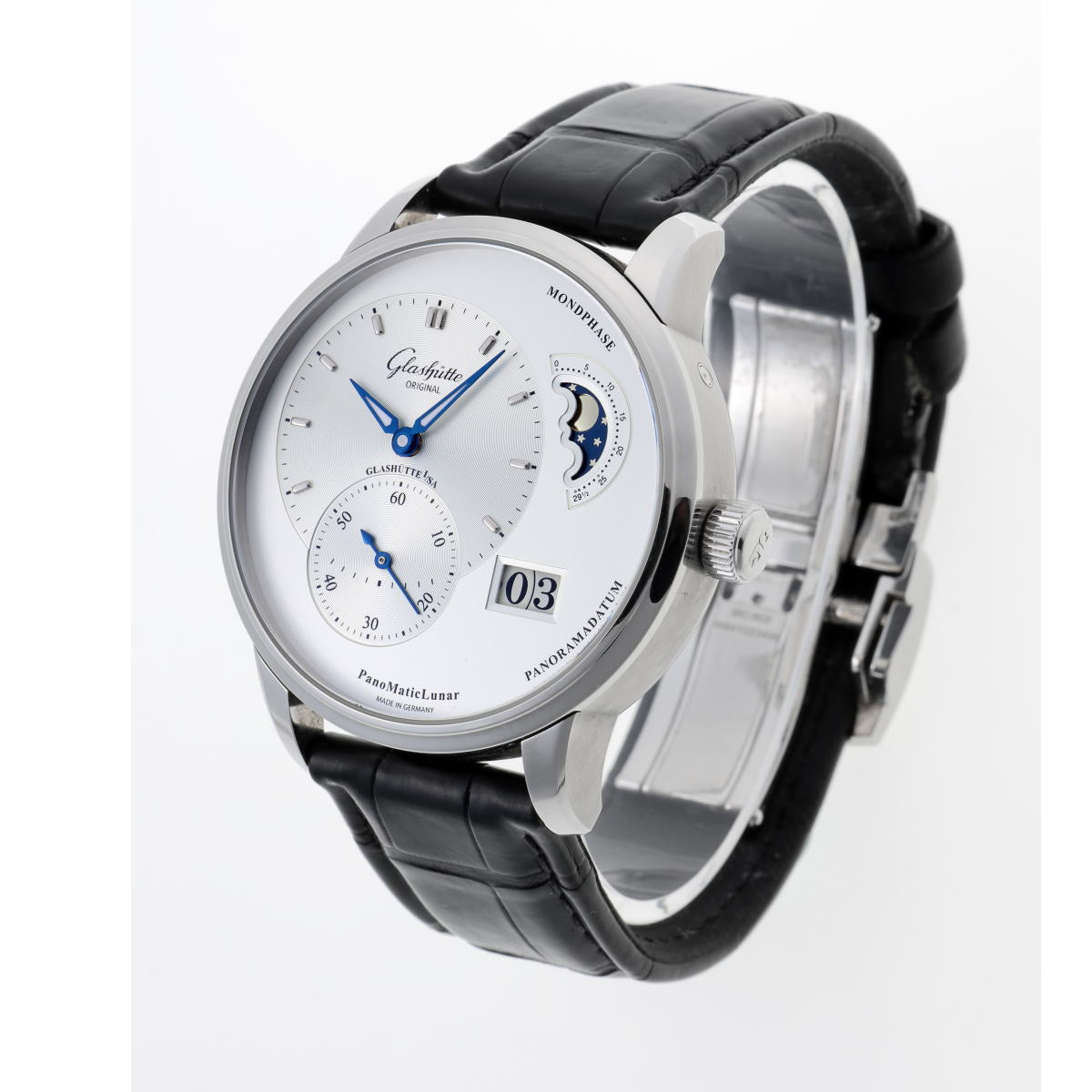 GLASHUTTE ORIGINAL グラスヒュッテオリジナル パノマティック ルナ オートマチック　Cal.90 1-90-02-42-32-61 SS メンズ 時計 2510069