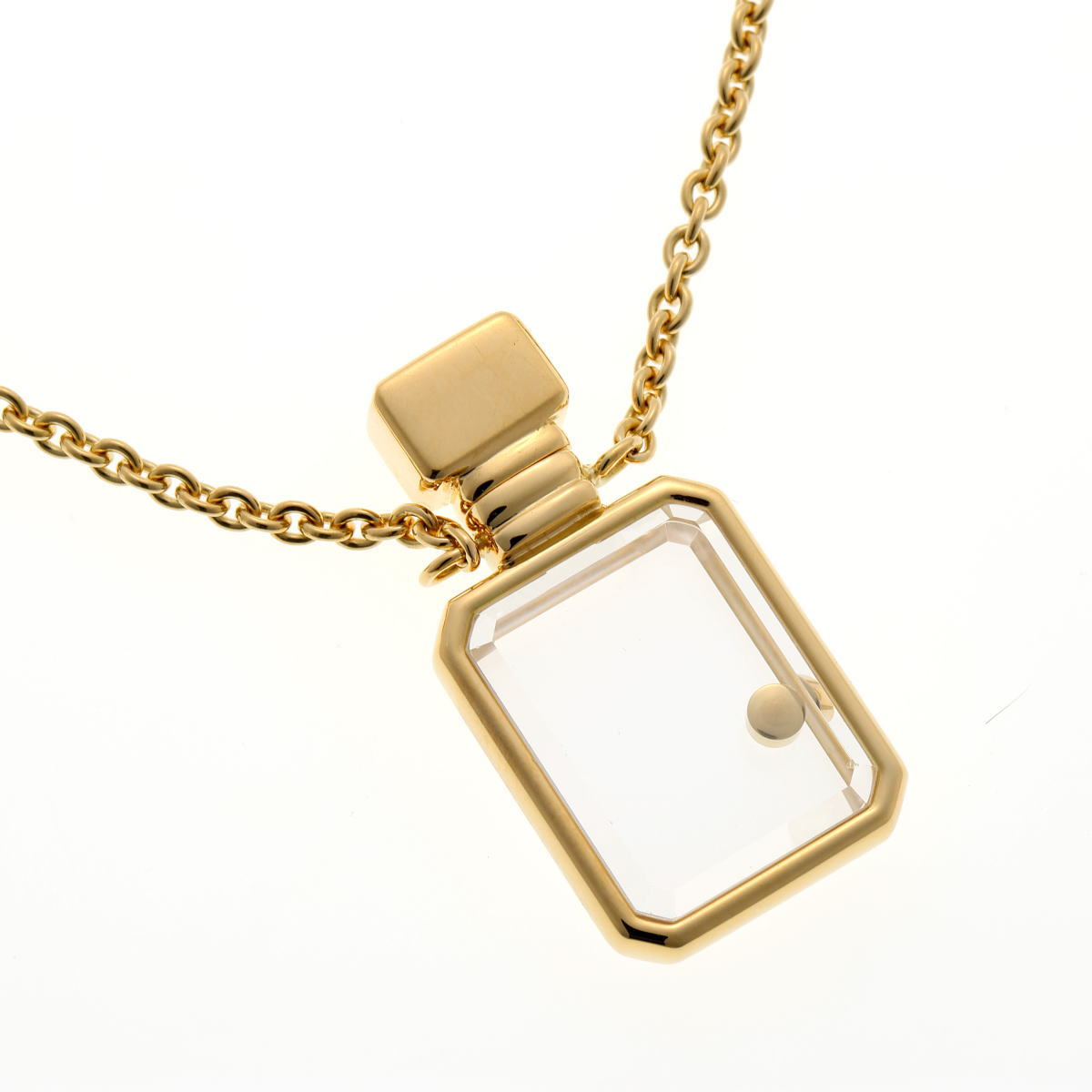 Chopard ショパール ボトルモチーフ ダイヤ ネックレス イエローゴールド 750YG 2510085