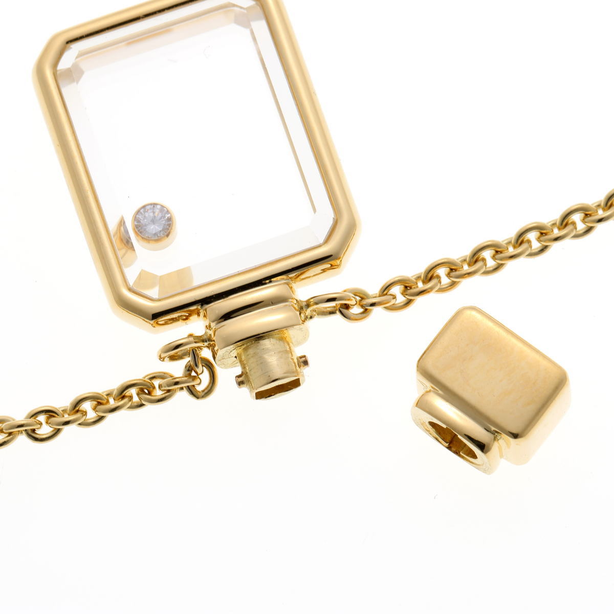 Chopard ショパール ボトルモチーフ ダイヤ ネックレス イエローゴールド 750YG 2510085