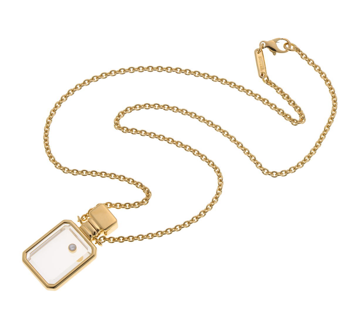 Chopard ショパール ボトルモチーフ ダイヤ ネックレス イエローゴールド 750YG 2510085