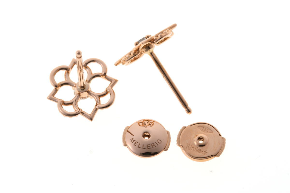 Mellerio dits Meller メレリオディメレー プチジャルディーノ ダイヤ ピアス FJ3PG101 ピンクゴールド 750PG 2510087