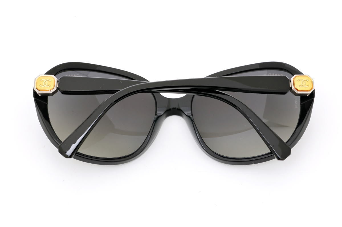 【#nr】CHANEL サングラス　ココマーク　ブラック CHANEL シャネル ココマーク サングラス POLARIZED 偏光