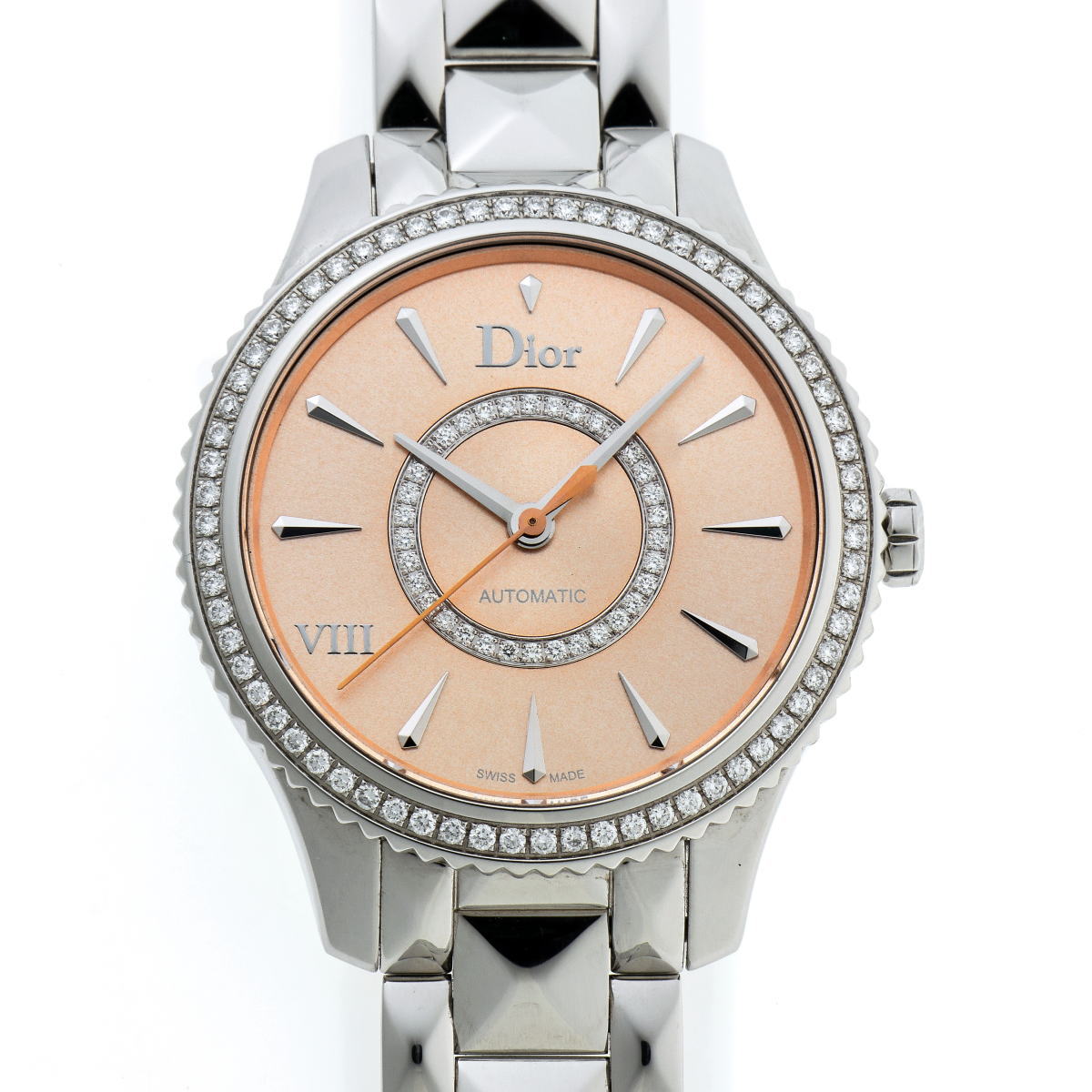 Dior ディオール ユイット モンテーニュ ダイヤ オートマチック CD152510 SS レディース 時計 2510092