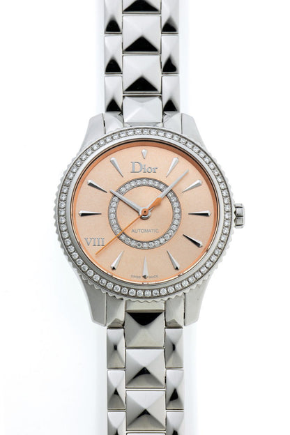 Dior ディオール ユイット モンテーニュ ダイヤ オートマチック CD152510 SS レディース 時計 2510092