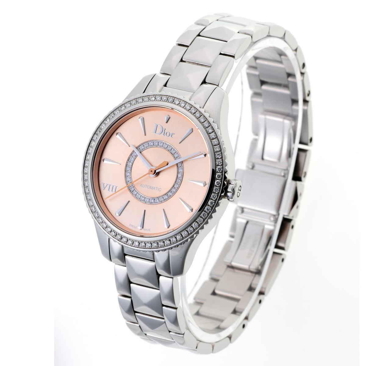 Dior ディオール ユイット モンテーニュ ダイヤ オートマチック CD152510 SS レディース 時計 2510092