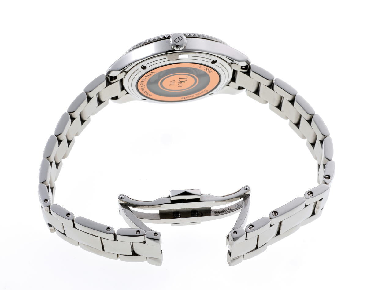 Dior ディオール ユイット モンテーニュ ダイヤ オートマチック CD152510 SS レディース 時計 2510092