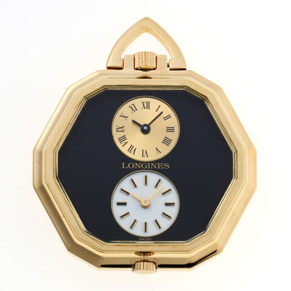 LONGINES ロンジン デュアルタイム ポケットウォッチ 手巻　Cal.L15 AS1977-2 15L-W1055 GP ユニセックス 時計 2510097