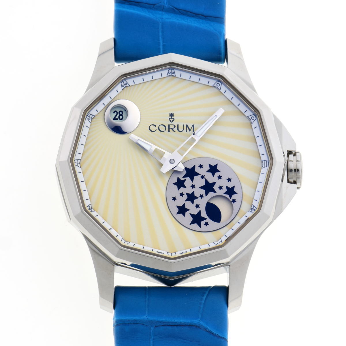 CORUM コルム アドミラルズカップ レジェンド 38 ミステリームーン オートマチック A384/03118 SS ボーイズ 時計 2510113