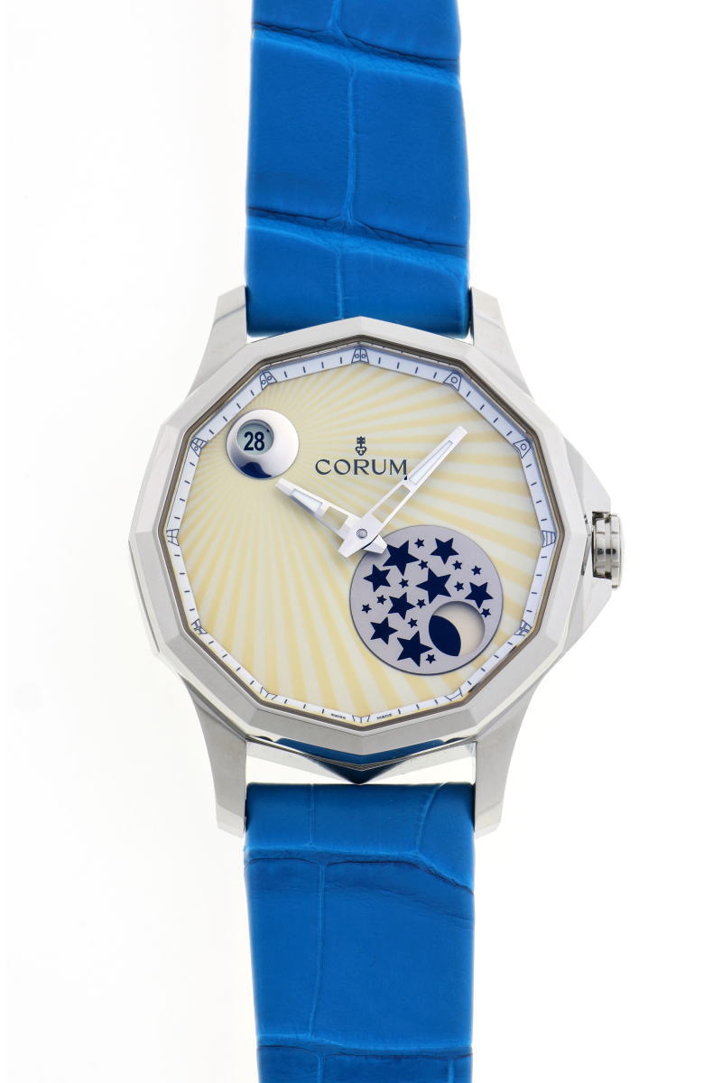 CORUM コルム アドミラルズカップ レジェンド 38 ミステリームーン オートマチック A384/03118 SS ボーイズ 時計 2510113