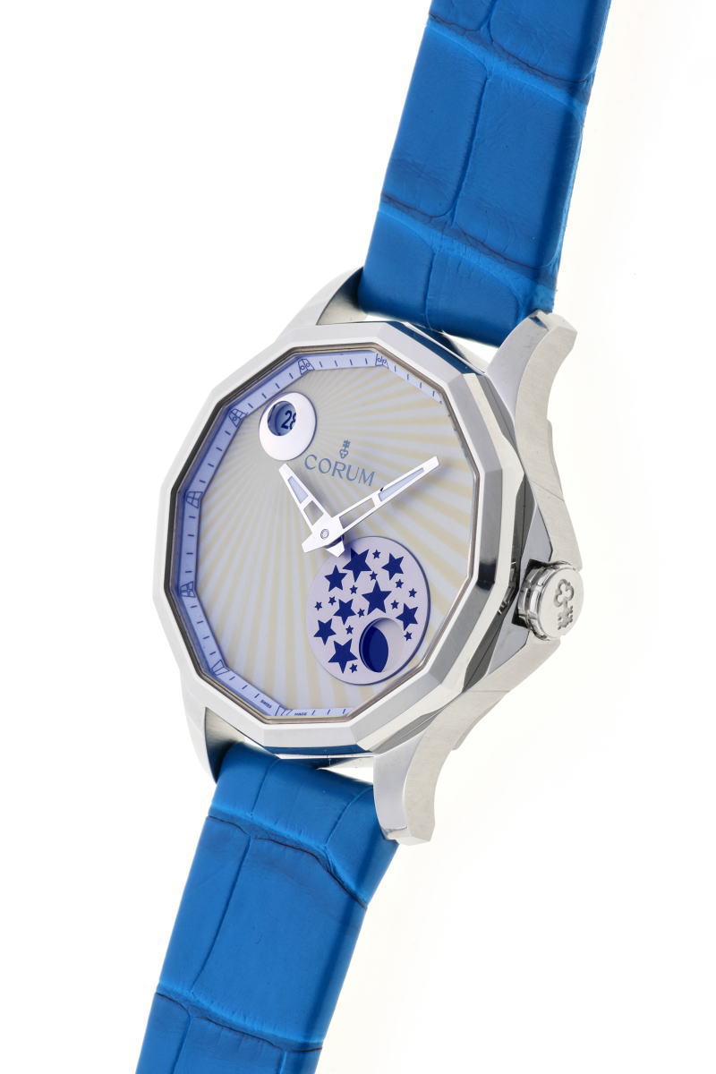 CORUM コルム アドミラルズカップ レジェンド 38 ミステリームーン オートマチック A384/03118 SS ボーイズ 時計 2510113