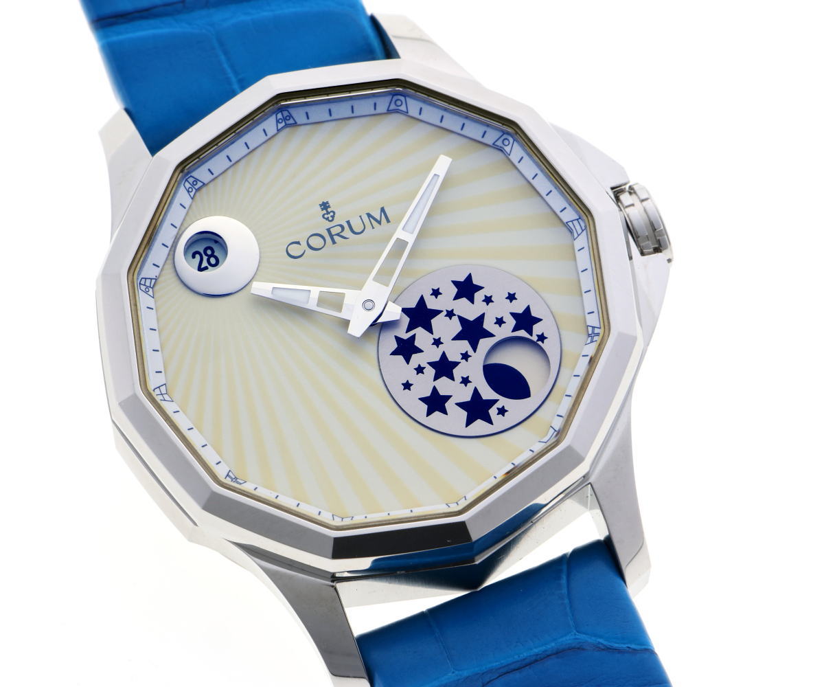 CORUM コルム アドミラルズカップ レジェンド 38 ミステリームーン オートマチック A384/03118 SS ボーイズ 時計 2510113