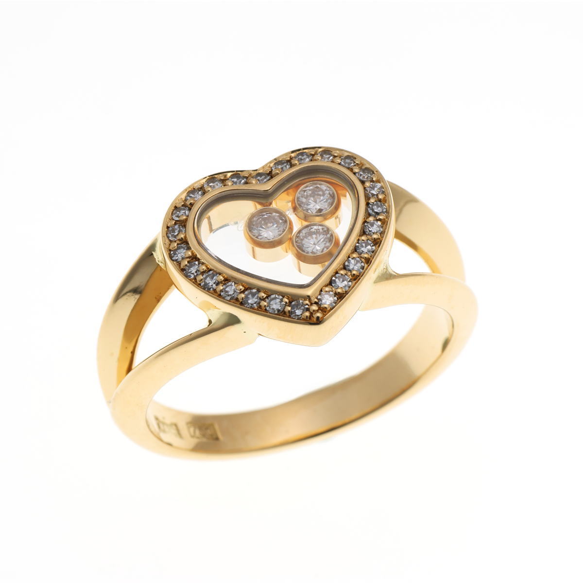 Chopard ショパール ハッピーダイヤモンド ハート #10 リング 82/4502-20 イエローゴールド 750YG 2510114
