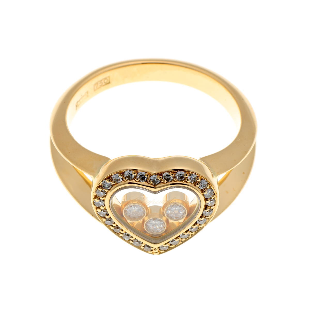 Chopard ショパール ハッピーダイヤモンド ハート #10 リング 82/4502-20 イエローゴールド 750YG 2510114